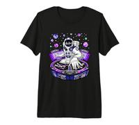 Astronauta Música Psicodélica DJ Psytrance Techno EDM Festival Camiseta Premium