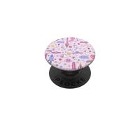 Astronauta Narval Mapache Unicornio UFO Ciencia ficción Nave Espacial Galaxia PopSockets PopGrip Adhesivo
