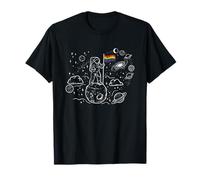 Astronauta Orgullo Arco Iris Bandera Luna Lesbianas Queer Gay CSD LGBT Camiseta