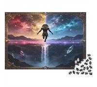 Astronauta Paisaje Fantástico Puzzle de 1000 Piezas Papel para Adultos Cañón Cósmico Juego de Puzzle 1000 Piezas Relajación Decoración Familiar Regalo 70x50cm/1000pcs