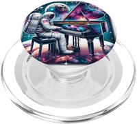 Astronauta Piano Player Space Music for Piano Player Pianist PopSockets PopGrip para MagSafe