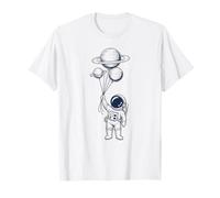 Astronauta Planeta Globos Espacio Camiseta