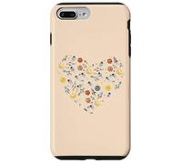 Astronauta Planetas Cohetes Corazón Amor Espacio Galaxia Niños Mujeres Carcasa para iPhone 7 Plus/8 Plus