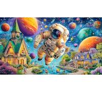 Astronauta Puzzle de 1000 Piezas de Papel Reciclado - Actividad Familiar & Regalo Divertido Idea Adultos 75x50/1000pcs