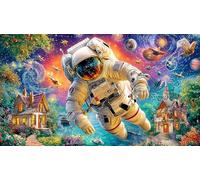 Astronauta Puzzle de 1000 Piezas para Adultos - Actividad Familiar DesaFío edugatoivo & Relajación 38x52/1000pcs