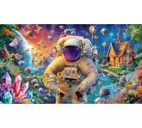 Astronauta Puzzle de 1000 Piezas para Adultos - Juego Familiar diFícil & Estimulante Actividad para casa 38x52/1000pcs