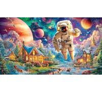 Astronauta Puzzle para Adultos de 1000 Piezas - Juego edugatoivo & Relajación Idea Adultos 38x52/1000pcs