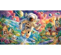 Astronauta Puzzle para Adultos de 1000 Piezas - Juego Familiar Divertido & Estimulante Juego edugatoivo & Relajación 75x50/1000pcs