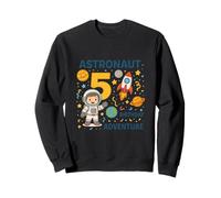 Astronauta Quinto Cumpleaños Aventura Espacial Sudadera