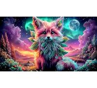 Astronauta-Riding-Unicornio-en-el-Espacio Puzzle de 1000 Piezas Cartón 100% Reciclado Juegos de Puzzles estimulantes 75x50cm/1000pcs