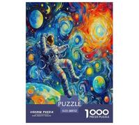 Astronauta Rompecabezas 1000 Piezas para Adultos Y Niños aeroespacial Familia Juego Impossible Habilidad Familiar Idea De Regalo para Ella O É 52x38cm/1000pcs