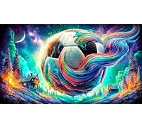 Astronauta Running in Space Puzzle de 1000 Piezas - Regalo Divertido Idea Decoración de Pared para Adultos 38x26/1000pcs