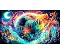 Astronauta Running in Space Puzzle para Adultos de 1000 Piezas - Juego edugatoivo Estimulante & Relajación para Adultos y niños 38x26/1000pcs