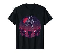 Astronauta se Encuentra con alienígenas Galaxia Espacial Ciencia ficción Camiseta