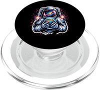 Astronauta Sosteniendo Galaxia Tierra PopSockets PopGrip para MagSafe