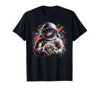 Astronauta Sosteniendo Planetas Tierra Astronomía Ciencia Espacio Camiseta