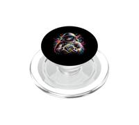 Astronauta Sosteniendo Planetas Tierra Astronomía Ciencia Espacio PopSockets PopGrip para MagSafe
