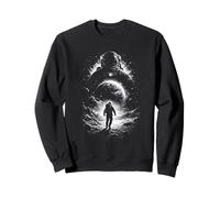 Astronauta Space Explorer Viaje Cósmico de la Superficie Lunar Sudadera
