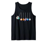 Astronauta Space Newton's Cradle - Planetas, Galaxia, Nave Espacial Camiseta sin Mangas