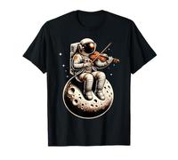Astronauta Tocando El Violín En La Luna Para Niños Camiseta