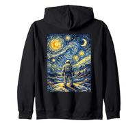 Astronauta Van Gogh Starry Night Inspirado Cosmic Sky Explorer Sudadera con Capucha