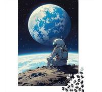 Astronauta Vista Espacial Puzzle para Adultos Puzzle de 1000 Piezas Papel Relajante Regalo Hogar 38x26cm/1000pcs