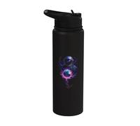 Astronauta y planeta, ciencia, tierra | Universo y galaxia Stainless Steel Insulated Water Bottle