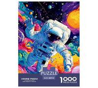 Astronautaa Puzzle 1000 Piezas Conquista del Espacio, Entretenimiento Rompecabezas De Bricolaje, Hobby Creativo, Colección De Arte, para Adultos Y Niños A Partir De 12 Años 52x38cm/1000pcs