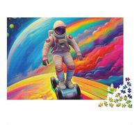 astronautaRompecabezas Imposible,desafío para Adultos Entretenimiento Creativo 300 Piezas Obra De Arte De Juego De para Adultos Y Niños 300pcs (40x28cm)