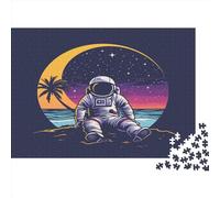 Astronautas Puzzle 1000 Piezas Puzzle para Adultos, Rompecabezas De Óptima Calidad para Amantes O Amigos Rompecabezas Imposable Rompecabezas Imposable 1000pcs (75x50cm)