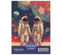 Astronaute Puzzle 1000 piezas Espacio interestelar Puzzles Juego De Inteligencia Decoración De Pared De La Casa De Cartón 100% Reciclado para Adultos 52x38cm/1000pcs
