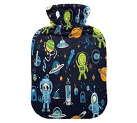 Astronauts and Space Aliens - Botella de agua fría y caliente, calambres, botella de agua caliente para dolor de cuello, compresa fría y caliente