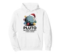 Astronomía Divertida - Los Frikis del Espacio de Navidad Nunca olvidan Plutón Sudadera con Capucha