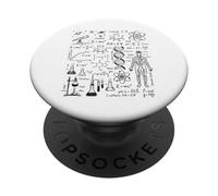 Astronomía Física Matemáticas Biología Química Ciencias Doodle PopSockets PopGrip Adhesivo