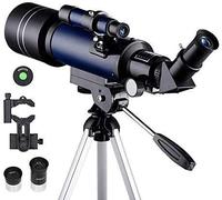 Astronomical Telescope, 70mm Refractor Telescope Moonwatching Kids Adults Astronomy Beginner 16X 66X Lens with Finder Scope YangRy