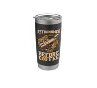 Astrónomo antes del café Cosmólogo Amante del café Astrónomo Vaso térmico de acero inoxidable de doble pared