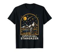 Astrónomo astronómico retro lobo espacial para hombre Camiseta