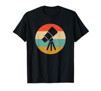 Astrónomo, telescopio, astronomía, estilo vintage envejecido Camiseta
