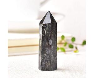 Astrophyllite natural Crystal Point Adorno mineral Magic Repair Stick Piedra curativa Torre de cuarzo Piedra de fuegos artificiales Decoración para el hogar-Astrophyllite_50-60mm