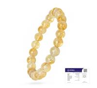 Astrotalk Pulsera de citrino | Piedra del comerciante para prosperidad y claridad | Aumenta la autocreencia, el enfoque y la abundancia | Pulsera de astrología para mujeres y hombres | Piedra citrina