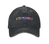 Astroworld Cactus-Jack Hiphop Gorra de béisbol Casual de algodón T-Travis Scott Sun Cap para Hombres y Mujeres Actividades al Aire Libre Gorras Ajustables Gorra