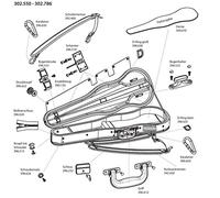 GEWA Premium Gig Bag Set 22x18,10x9,12x10,14x14,14x6.5in