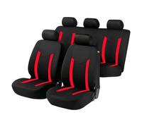 Astur Fundas Asientos Coche Universales Acolchadas | Funda Asiento Coche Compatible con Airbag | Fundas para Asientos de Coche en Poliéster Negro y Azul (Red)
