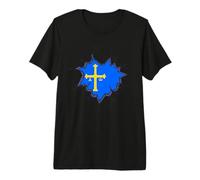 Asturias, Bandera de Asturias, Bandera de Asturias, Hombre Mujer Camiseta Premium