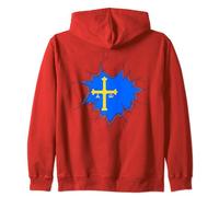 Asturias, bandera de Asturias, bandera de asturias, hombre mujer Sudadera con Capucha