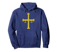 ASTURIAS BANDERA ESPAÑA OVIEDO GIJON VICTORY CROSS Sudadera con Capucha