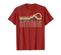 Asturias - Paraíso Natural - España Camiseta, Hombre, Arándano, 3XL