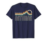 Asturias - Paraíso Natural - España Camiseta, Hombre, Azul Marino, 3XL
