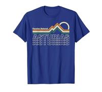 Asturias - Paraíso Natural - España Camiseta, Hombre, Azul Real, 3XL