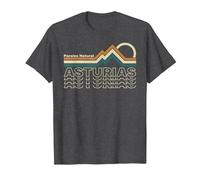 Asturias - Paraíso Natural - España Camiseta, Hombre, Jaspeado Oscuro, 5XL